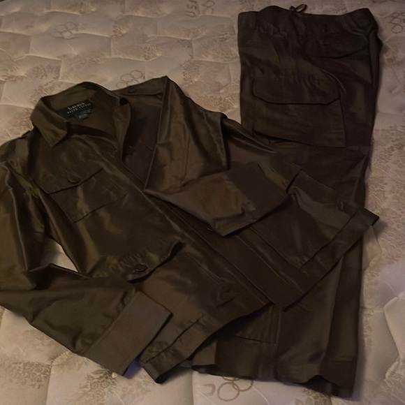Ralph Lauren pants and jacket set, silk/sole - Picture 1 of 9